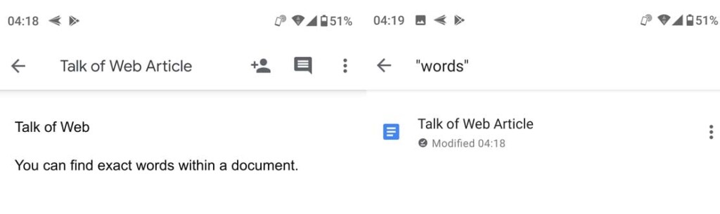 How To Search For Words Exact Phrase In Google Docs